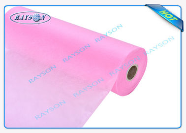 Materia prima no tejida médica disponible rosada del paño el 100% ambiental