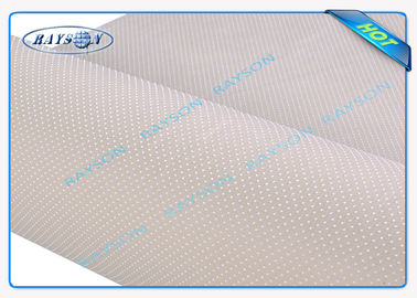 Tela anti no tejida con los puntos del PVC, materia textil casera del resbalón de los muebles