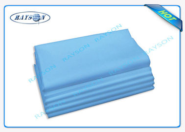 Hoja de cama disponible no tejida colorida de los PP Spunbond 40 G/M de respetuoso del medio ambiente