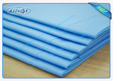 Sábana disponible azul Carry Paper Bedsheet fácil de la higiene de la clínica/del hotel