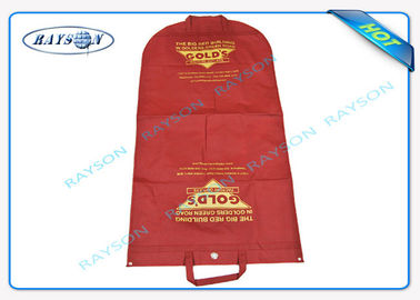 70gsm durable - cubierta no tejida impresa 150gsm del traje del polipropileno para los bolsos a prueba de polvo de la tela no tejida del traje
