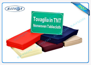 Tela no tejida de TNT PP Spunbond para hacer el mantel/Rosso/azul/Bianco/a Nero