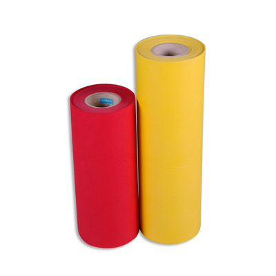 Tela no tejida amarilla azul roja Rolls de los PP Spunbond para los bolsos de compras