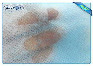 Color blanco médico de la tela no tejida del polipropileno hidrofílico del uso médico o color azul
