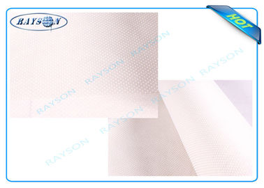 tela no tejida blanca o gris del 160cm-240cm de los PP de los muebles con PVC Dot Used como cubiertas inferiores del sofá o del colchón