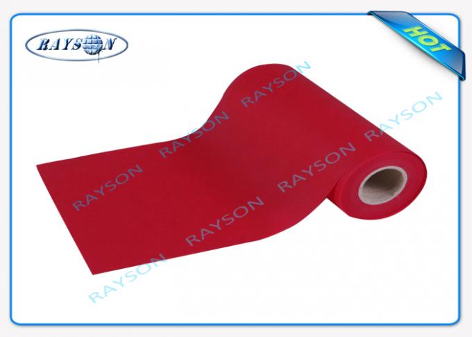 El paño no tejido grande rojo/beige/azul del polipropileno del rollo spunbonded para el material de embalaje
