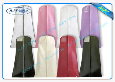Grabado en relieve personalizó los bolsos de la tela no tejida, correas blancas de la cubierta PPSB de la ropa
