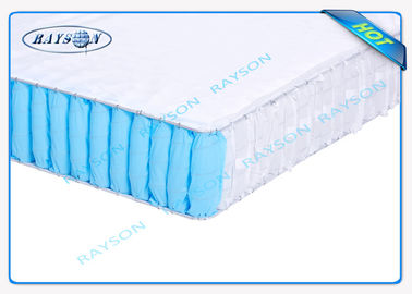 repulsivo superficial liso en enlace hecho girar azul y blanco de 60g del polipropileno de la tela no tejida de plano del agua