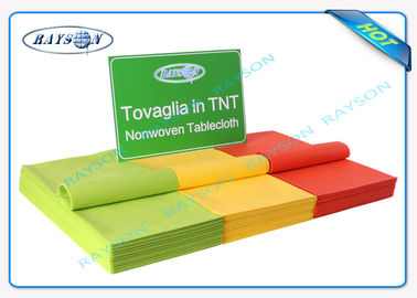 Manteles no tejidos disponibles no tejidos impresos de la tela de Spunbond PP del rollo de la cubierta de tabla de TNT pequeños