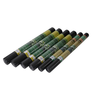 Negro no tejido hidrofílico 100gr de la tela del control de malas hierbas del jardín del geotextil resistente