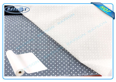tela no tejida blanca o gris del 160cm-240cm de los PP de los muebles con PVC Dot Used como cubiertas inferiores del sofá o del colchón